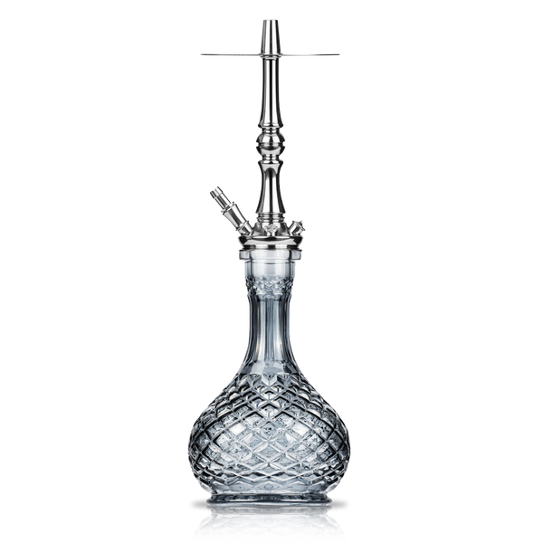 Moze Tradi M Standard Glass Shisha - Silver