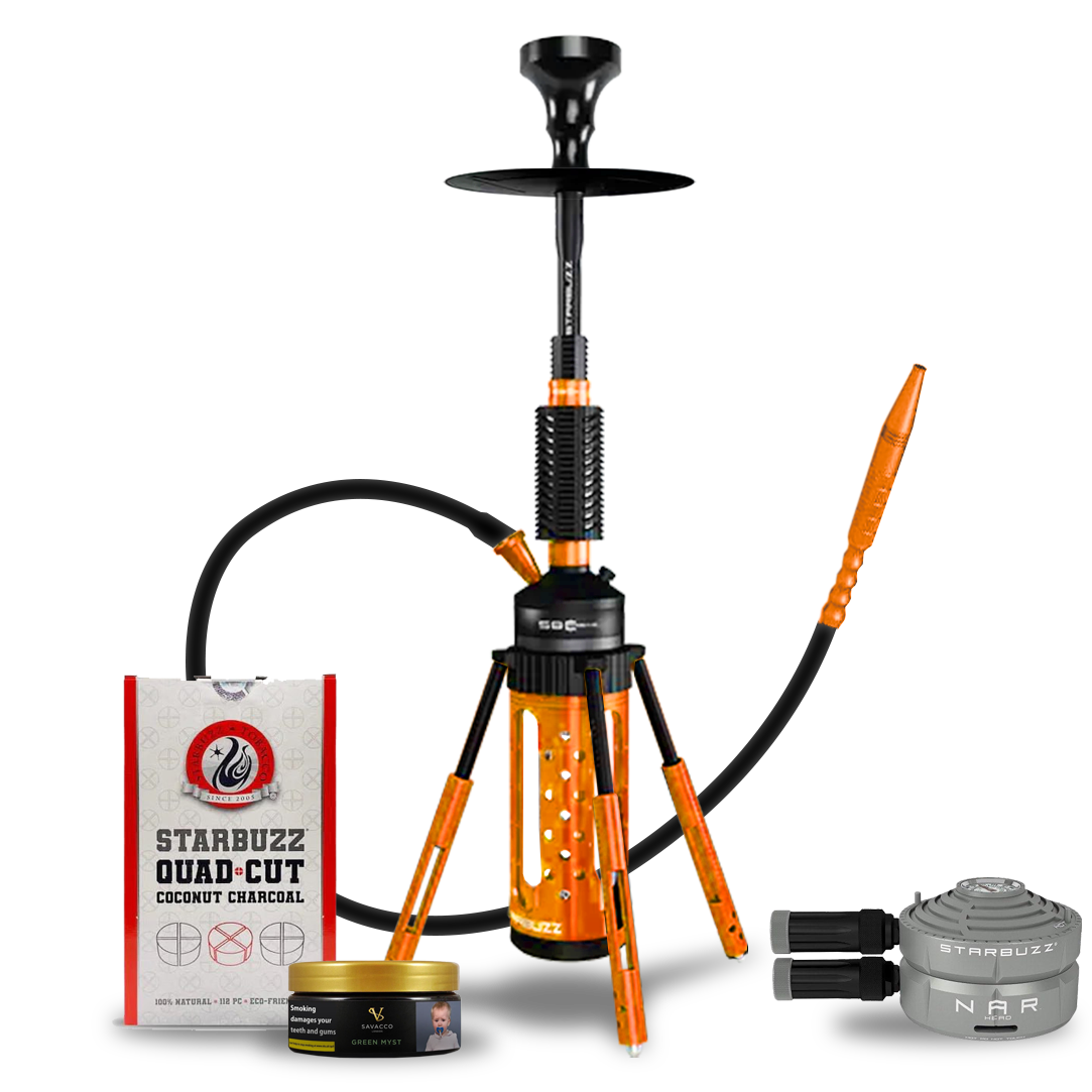 Starbuzz Carbine 2.0 Starter Kit - Black Gold - Hookah Shisha - UK Starbuzz Carbine 2.0 Starter Kit - Black Gold - Hookah Shisha - UK