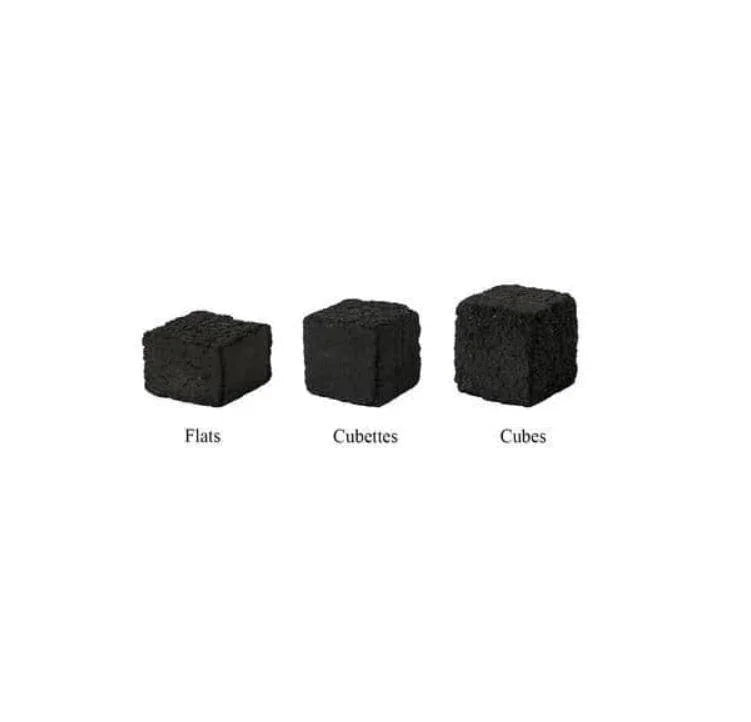 HJ Titanium Coconut Charcoal Cubettes 1kg - shishagear - UK