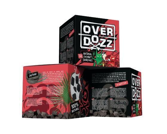 OverDozz Natural Coconut Charcoal 26mm - shishagear - UK Shisha Hookah
