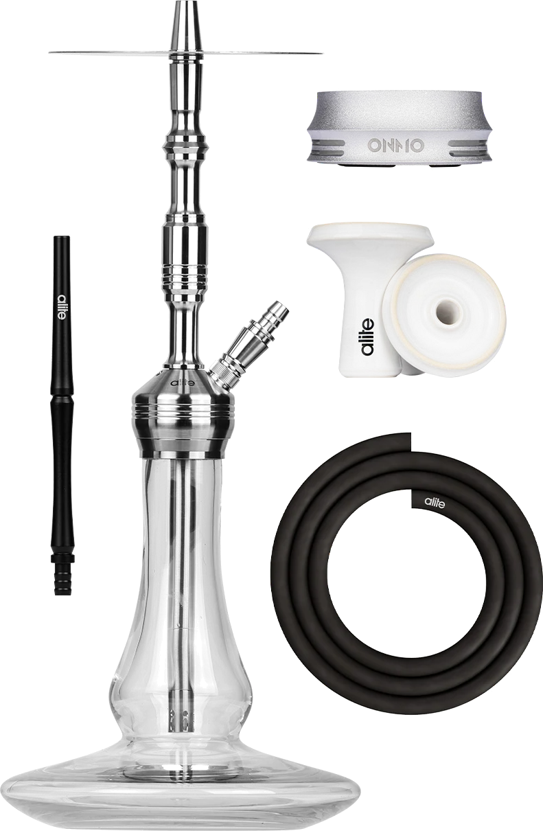 Alite Bash Lounge Hookah - Silver