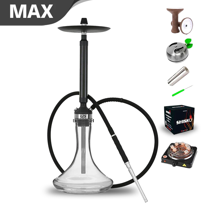 EL-Badia Conceptic Steel Hookah - Black