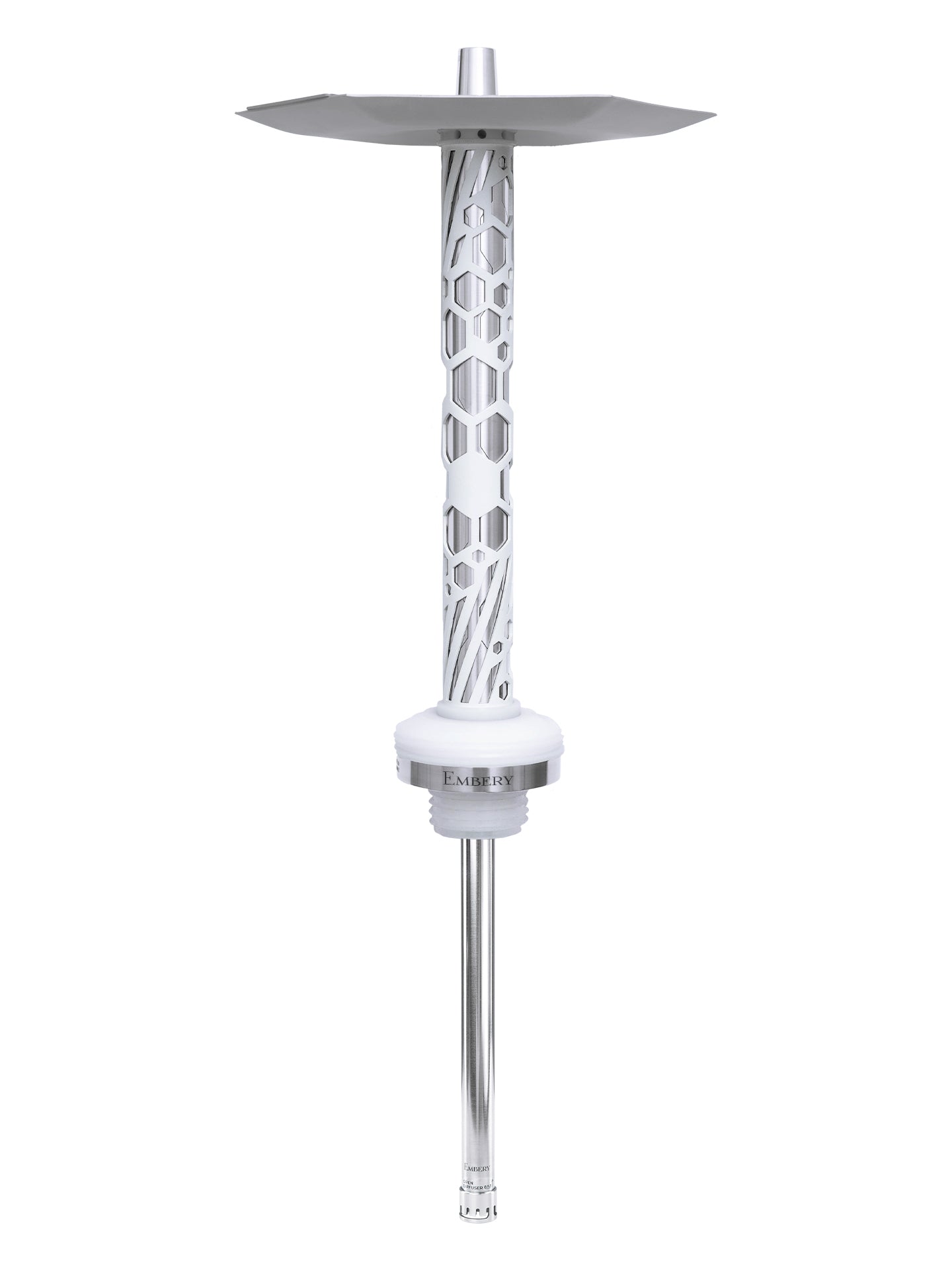 Embery Mono-H 4.0 Hookah - Silver/Snow