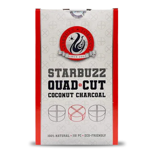 Starbuzz Quad Cut 112pcs Coconut Charcoal -1kg
