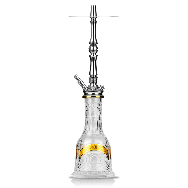 Moze Tradi L Standard Glass Shisha - Silver