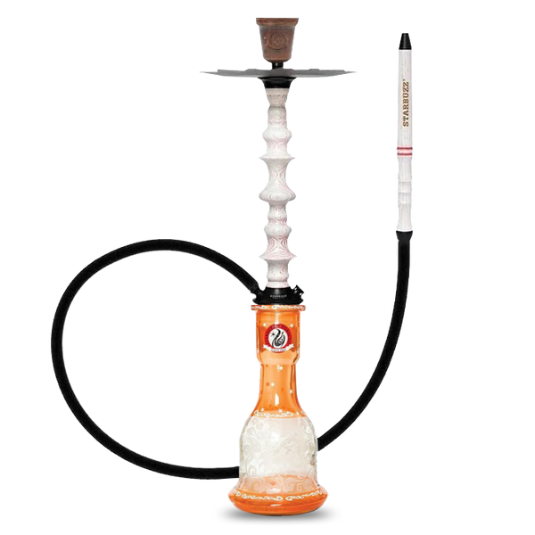 Starbuzz Wood Line Challenger Bundle - White/Red Stripes with Orange Base
