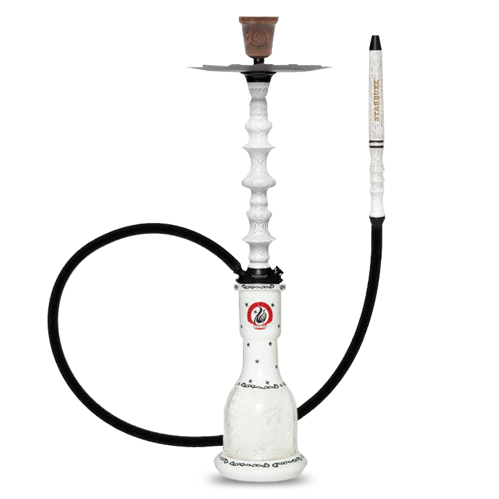 Starbuzz Wood Line Challenger Bundle - White/Black Stripes with White Base