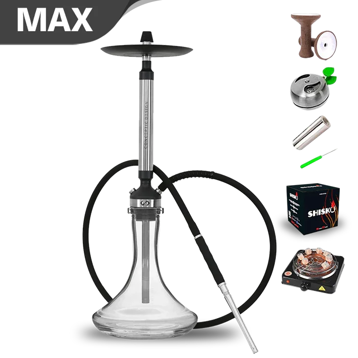 EL-Badia Conceptic Steel Hookah