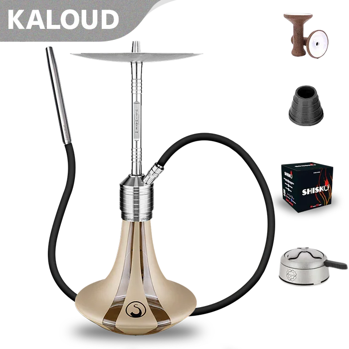 Steamulation Ultimate One Hookah - Gold Matt Metallic