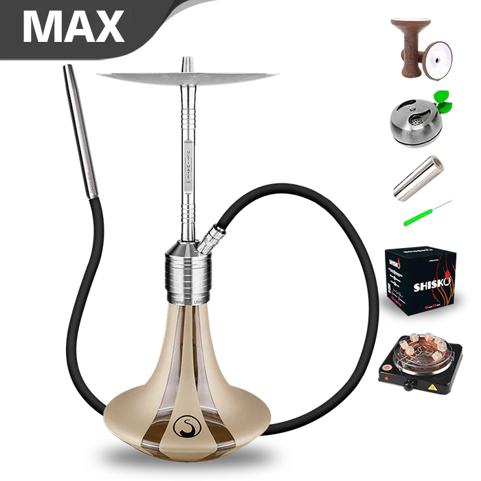Steamulation Ultimate One Hookah - Gold Matt Metallic