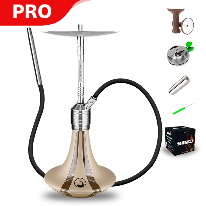 Steamulation Ultimate One Hookah - Gold Matt Metallic