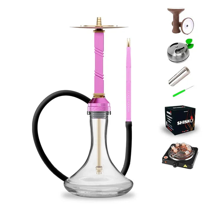 Illicit Hookah Model XI - Pink - Hookah Shisha - UK - black friday ...