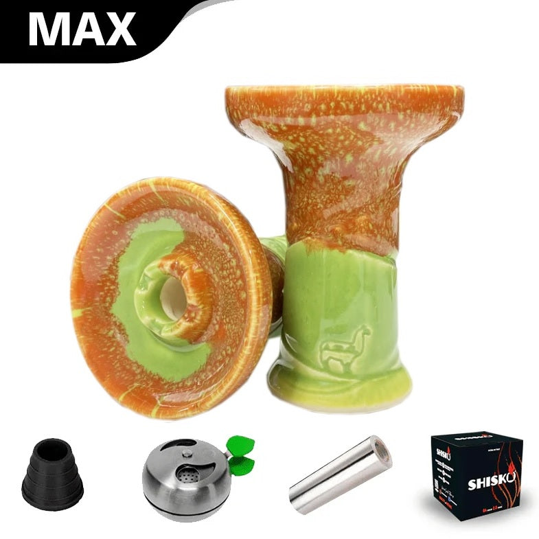 Alpaca Rook Bowl - Green Orange