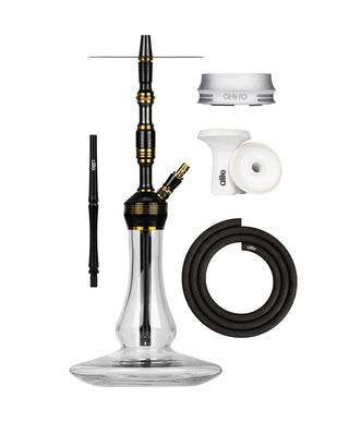 Elite Lounge Hookah - Bash / Black/Gold