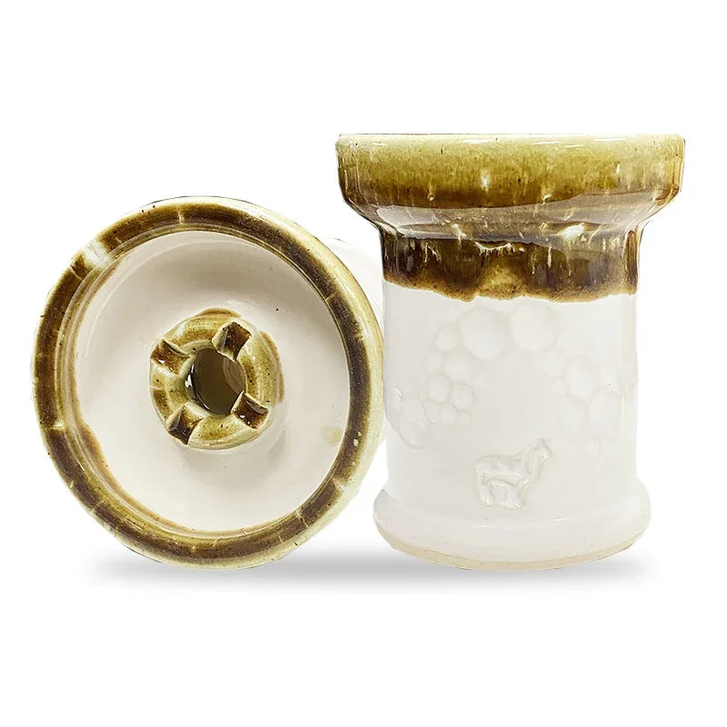 Alpaca Rook Thick Boyz Bowl - White Caramel Moon Landing