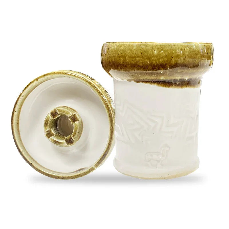 Alpaca Rook Thick Boyz Bowl - White Caramel Lighting