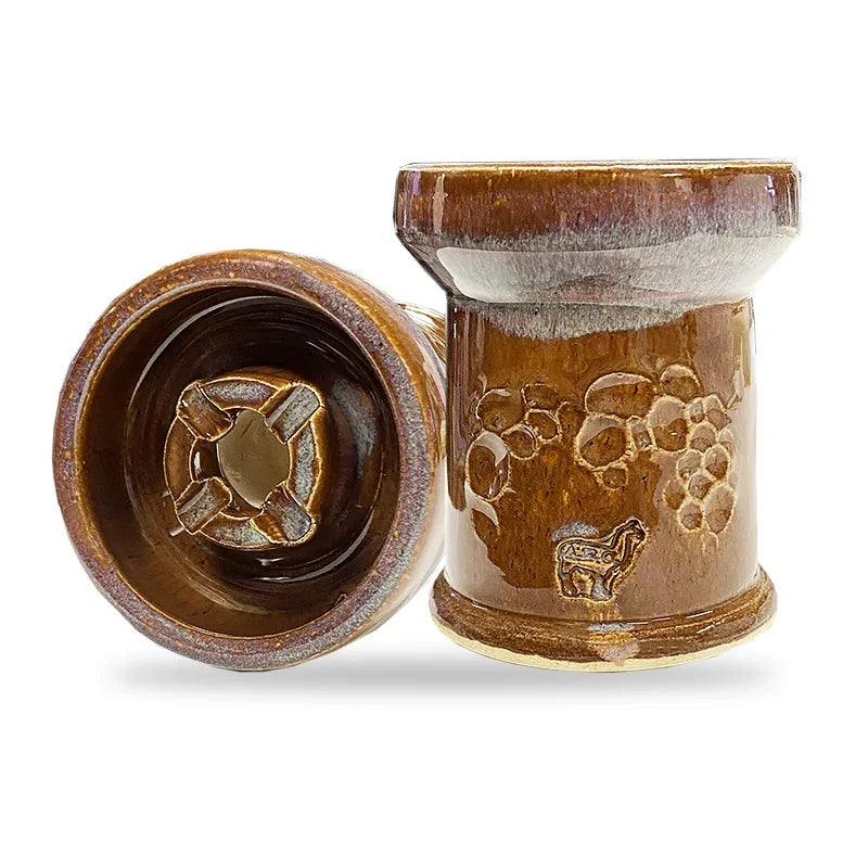 Alpaca Rook Thick Boyz Bowl - Brown Dotty 2