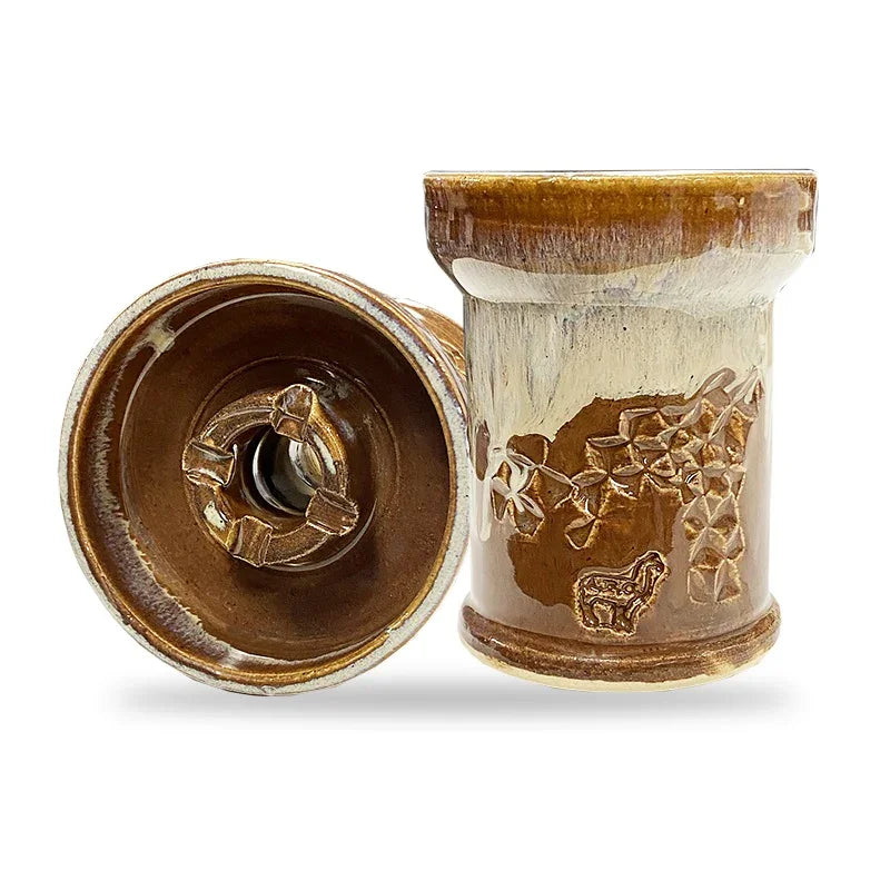 Alpaca Rook Thick Boyz Bowl - Brown Drippy Sand