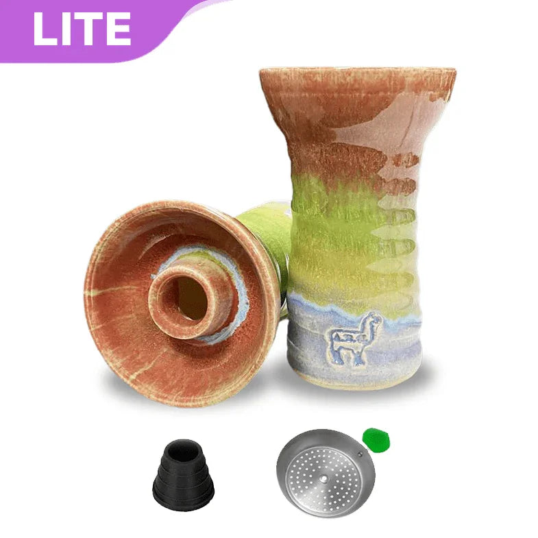 Alpaca Suri Bowl - Orange Green