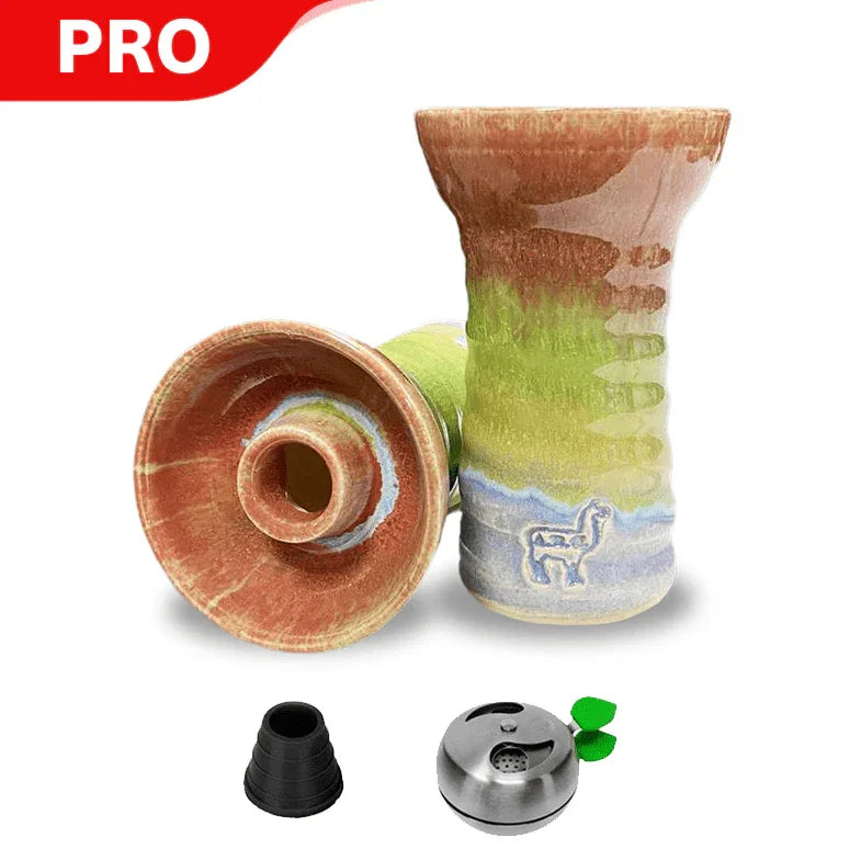 Alpaca Suri Bowl - Orange Green