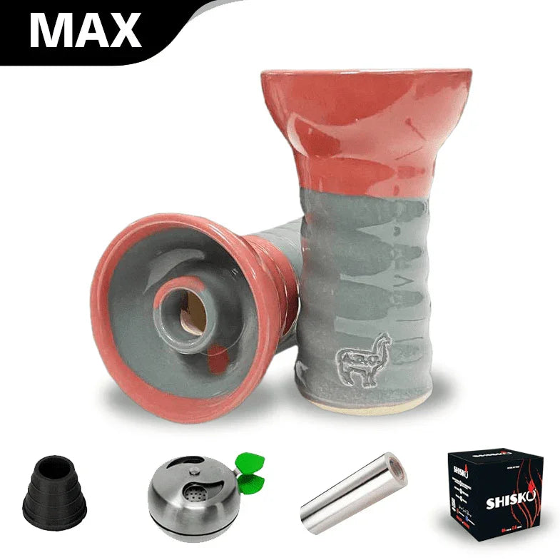 Alpaca Suri Bowl - Red Grey