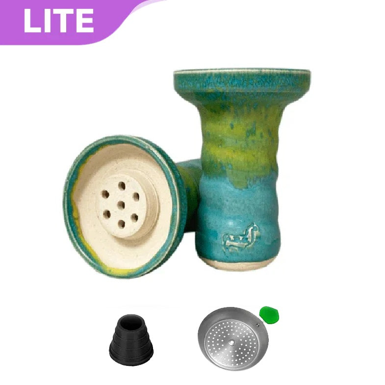 Cuenco Apache mediano de alpaca - Azul verde 