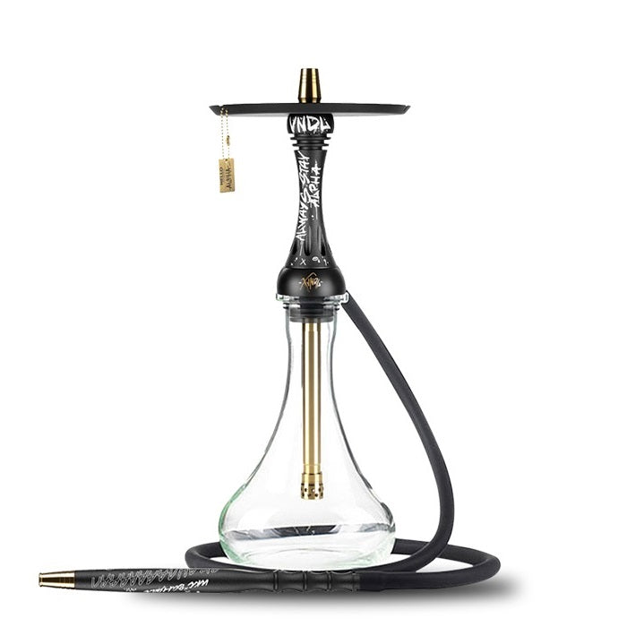 Alpha Hookah X VNDL Set Jet Black Hookah Shisha UK black friday shishagear