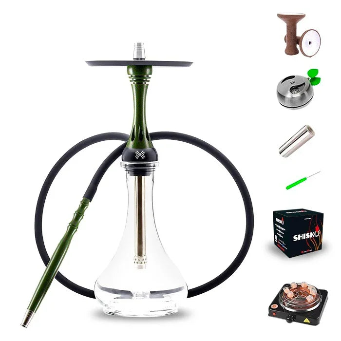 Alpha Hookah X Set - Olive
