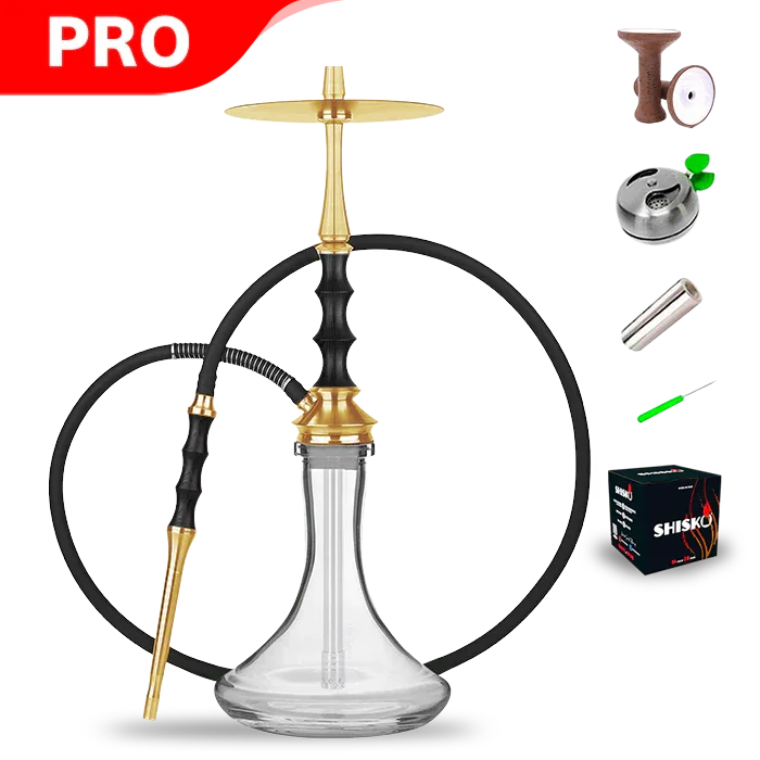Japona Satori Black Hookah - Gold Edition