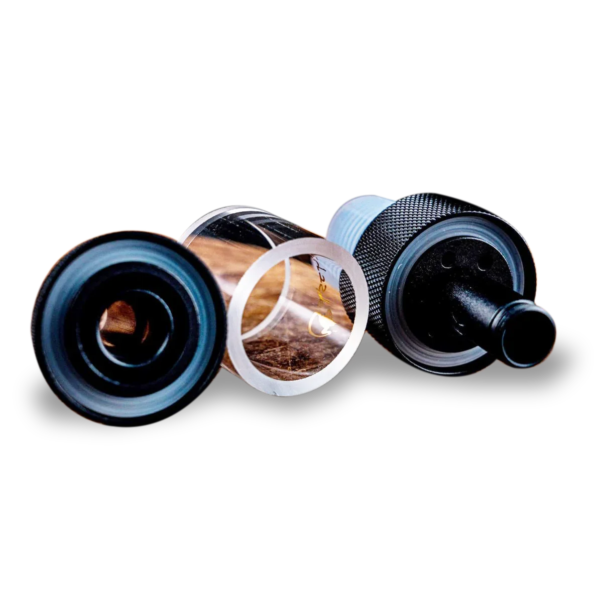Dschinni Aluminium Molasses Catcher Black (With Adapter & Ultra Grip)