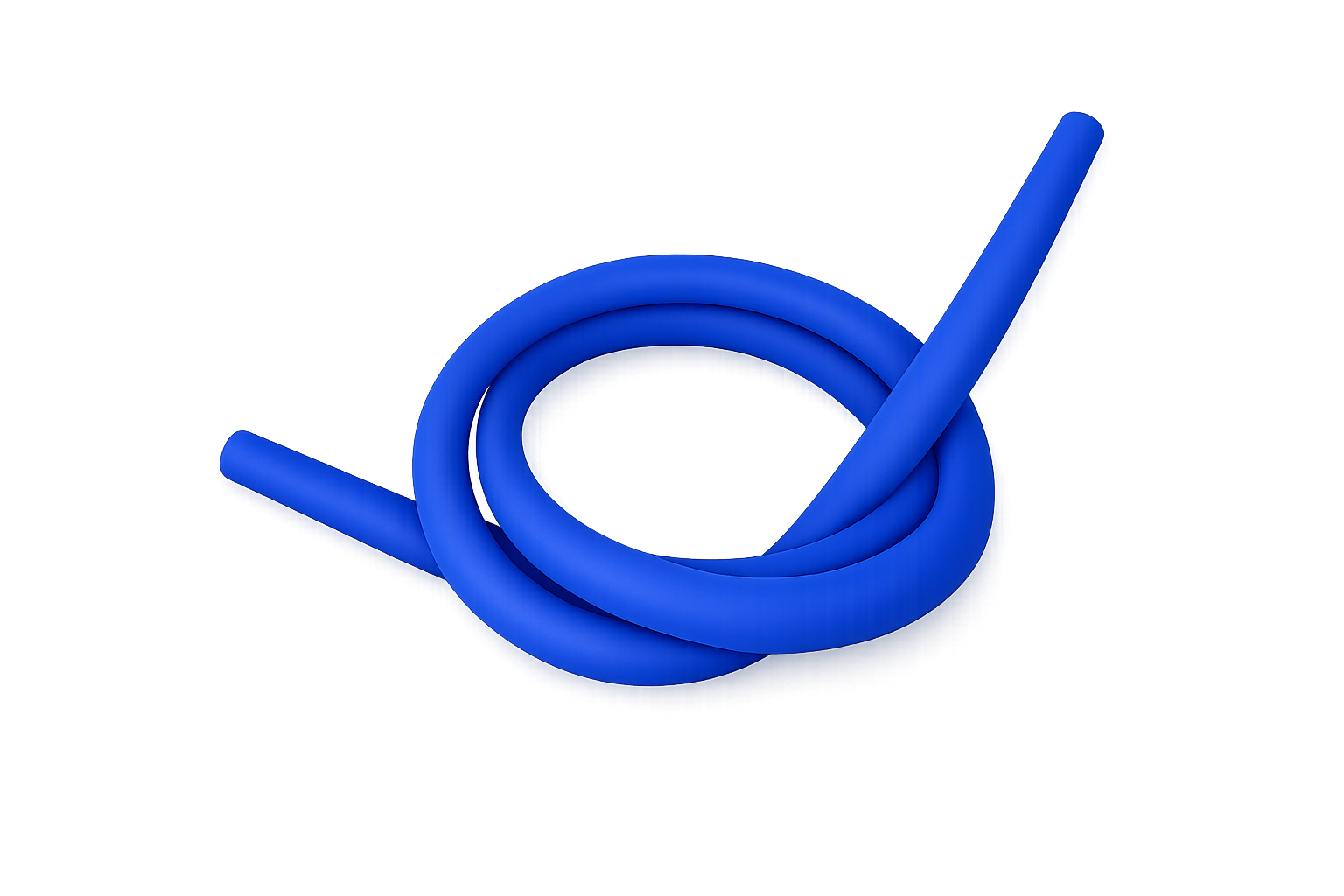 Premium High Grade Soft Touch Silicone Hose - Blue