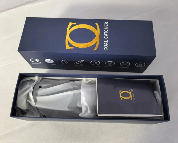 CoalCatcher in its open box with instructions