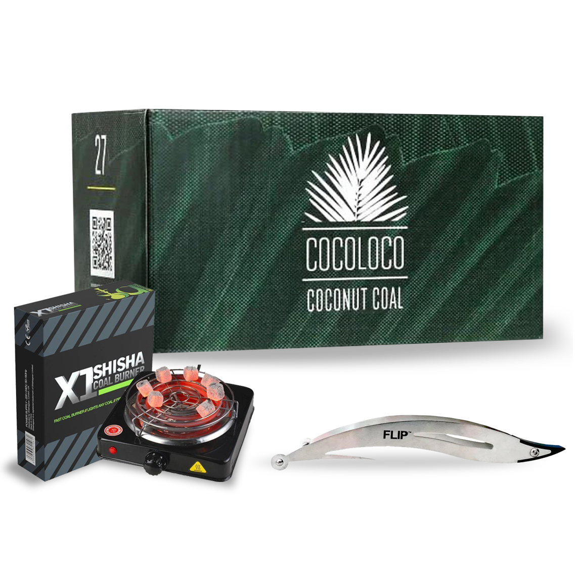 Cocoloco 27mm 1kg + Flip Tong + X1 Burner