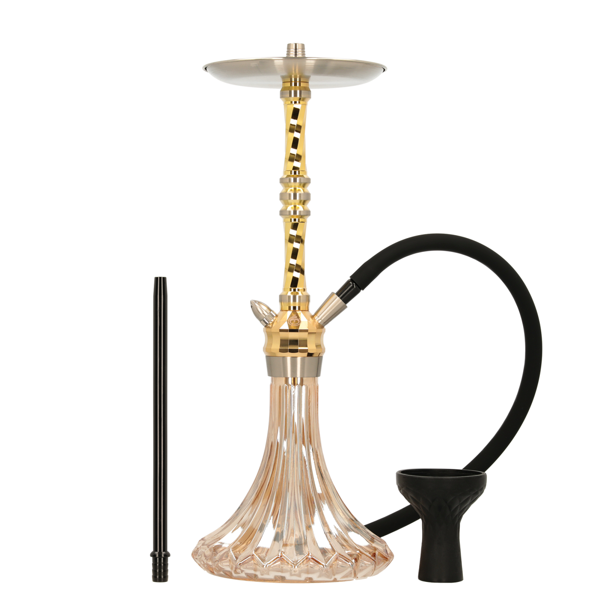 El-Badia Onyx Hookah - Gold