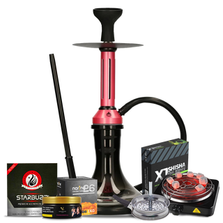 Fusion Hookah Starter Kit - Pink / Black Mamba (Black Colussus)