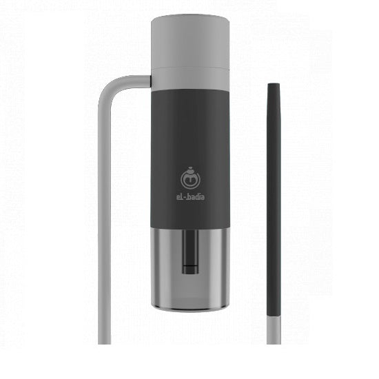 El-Badia P1 Shisha Pipe - Deep Black