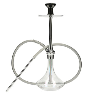 El-Badia C7 V2 Hookah - Silver Chrome