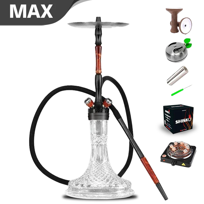 Union Hookah Fibonacci PVD Graphite Crystal Shisha SET