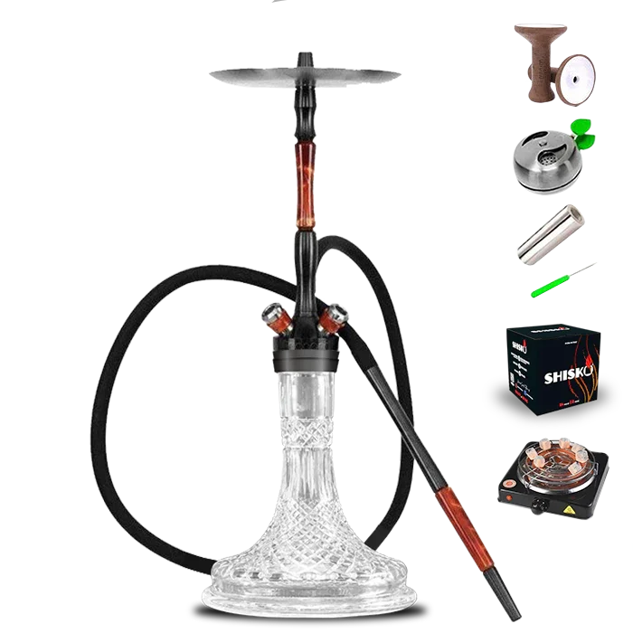 Union Hookah Fibonacci PVD Graphite Crystal Shisha SET