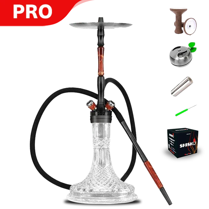 Union Hookah Fibonacci PVD Graphite Crystal Shisha SET