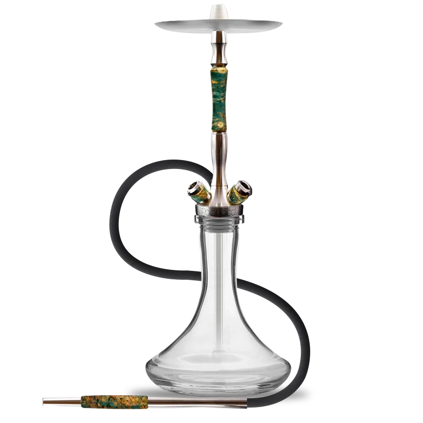 Union Hookah Fibonacci - Stabilised Wood Yellow Green