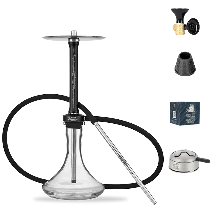 First Hookah Core Light Hookah Set - Black