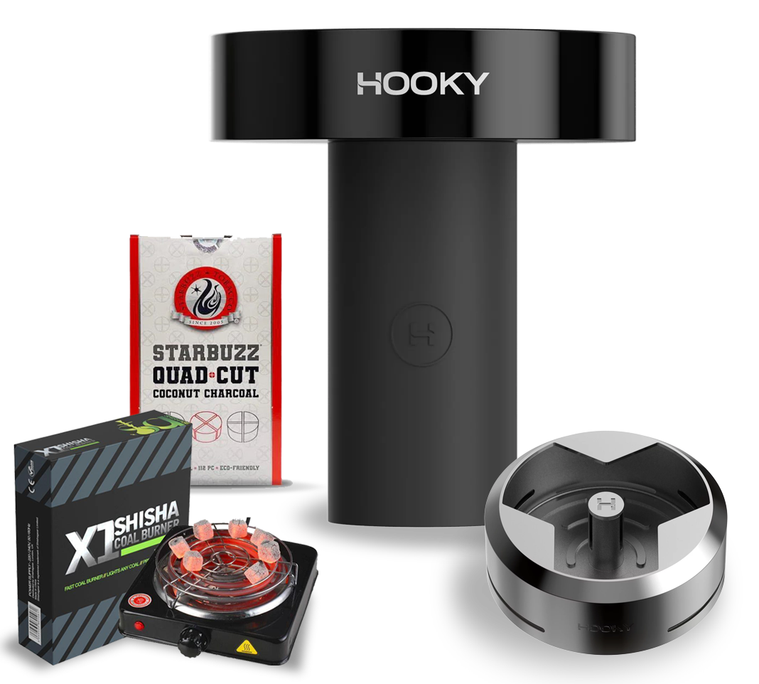 Hooky Head Black + Hooky HMD + Quad Cut Coal + X1 Burner