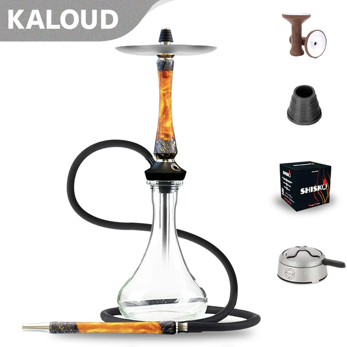Union Hookah Sleek V2 - ハイブリッド ブラックゴールド