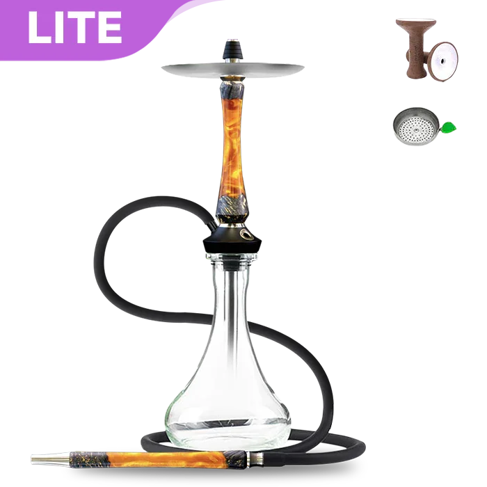 Union Hookah Sleek V2 - ハイブリッド ブラックゴールド