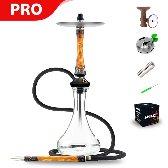 Union Hookah Sleek V2 - ハイブリッド ブラックゴールド