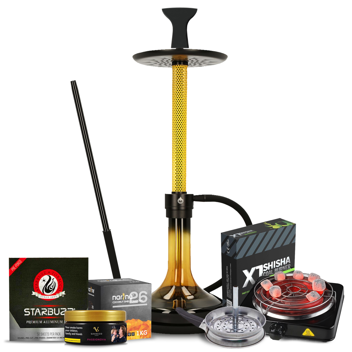 El-Badia Hexium Hookah Bundle