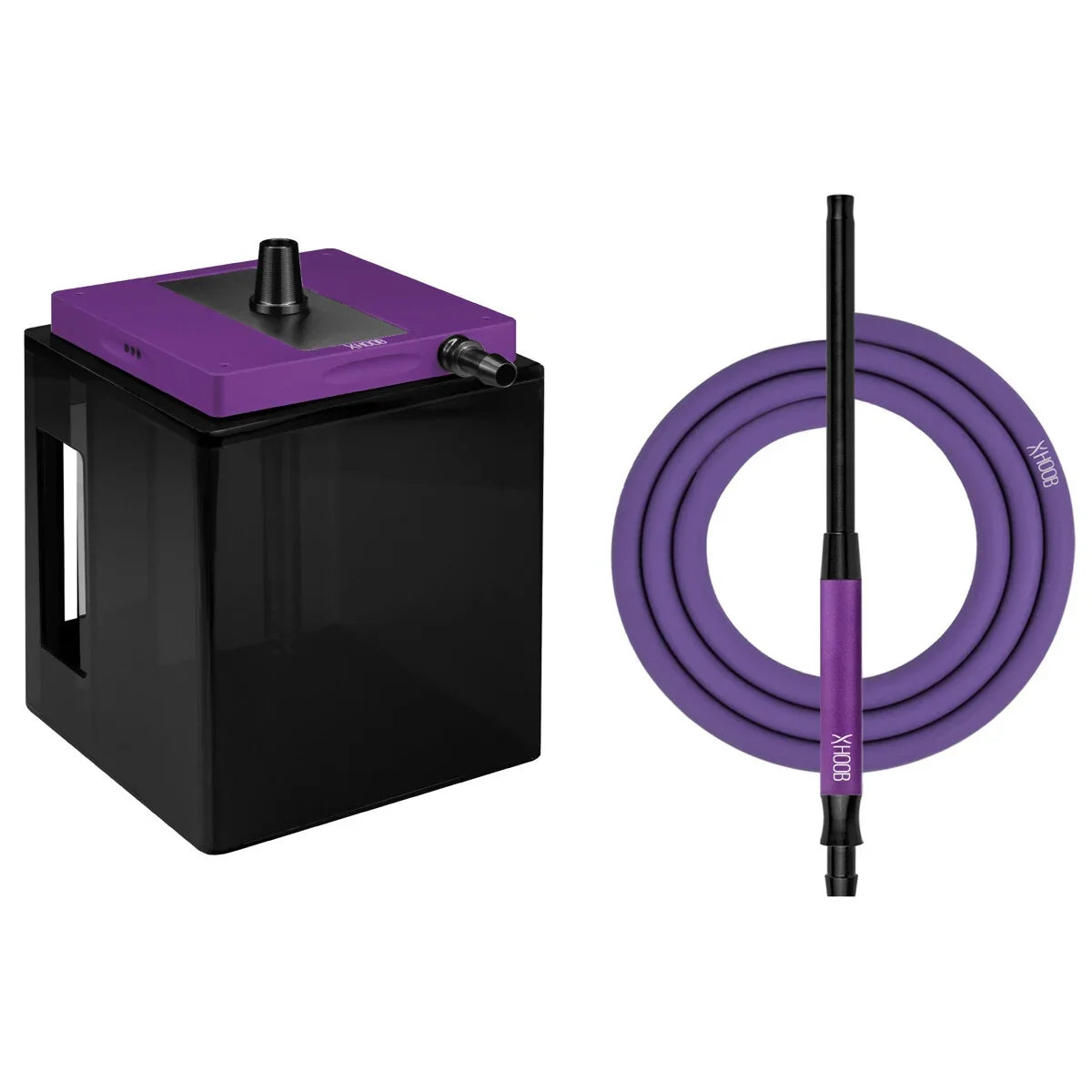 Cachimba Hoob Atom - Morado real y negro