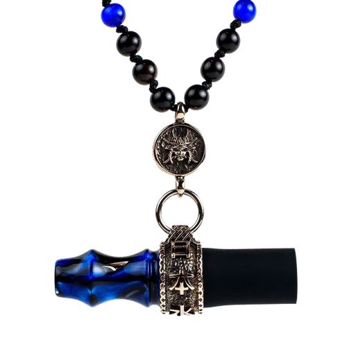 Japona Hookah Personal Mouthtip - Samurai Beads - Blue