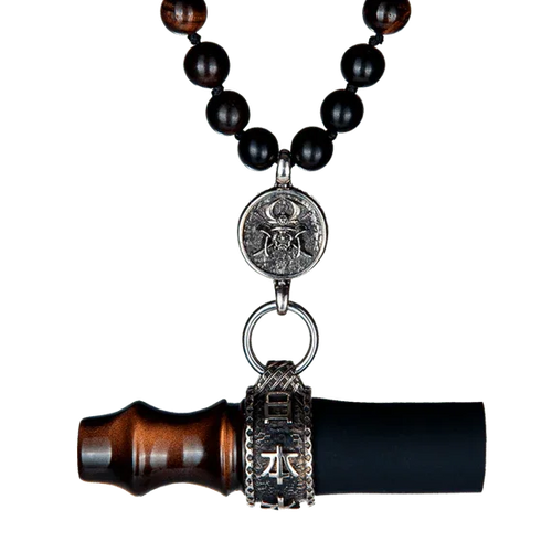 Japona Hookah Personal Mouthtip - Samurai Beads - Brown